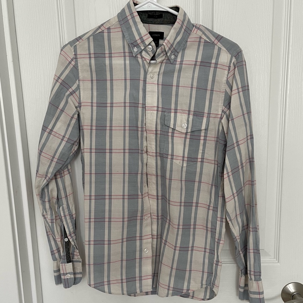 J Crew Slim Fit Long Sleeve Button Down Casual Shirt